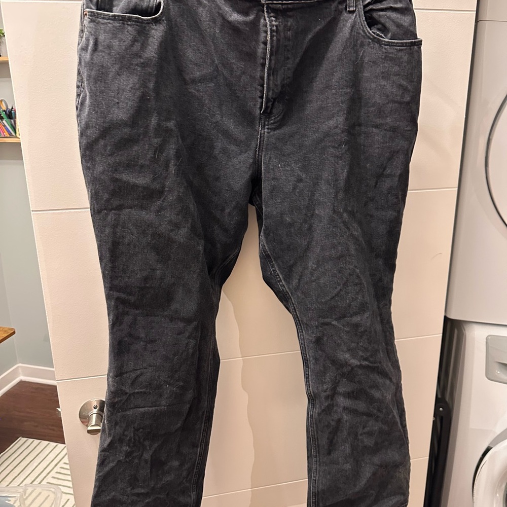 Abercrombie & Fitch Dark Gray High-Rise Jeans